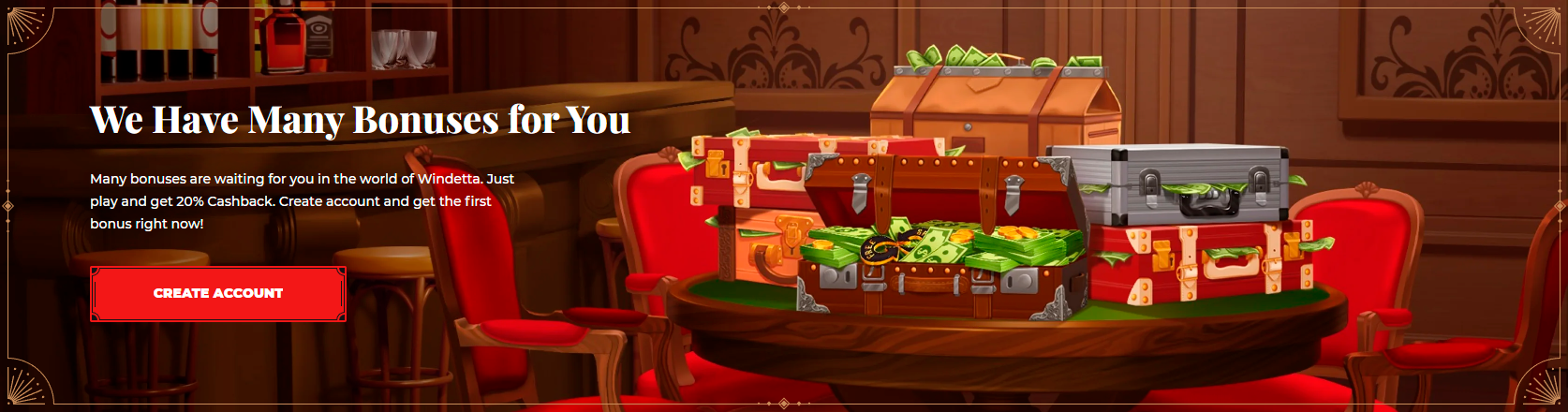 Official Windetta Casino: login, bonuses, slots, free spins