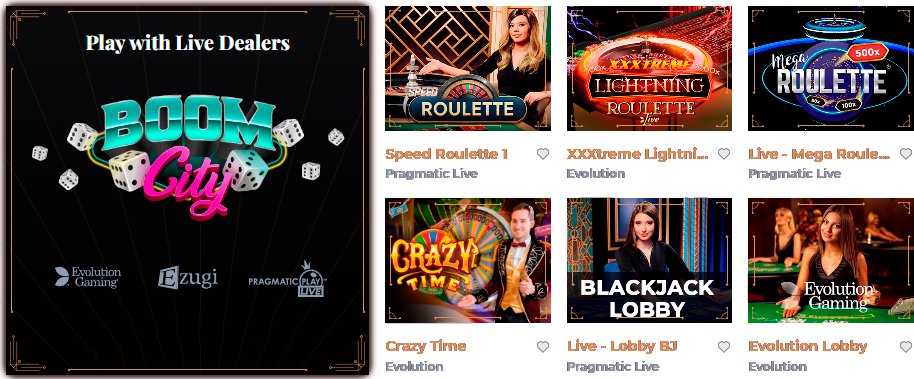 Play for real live casino at Windetta