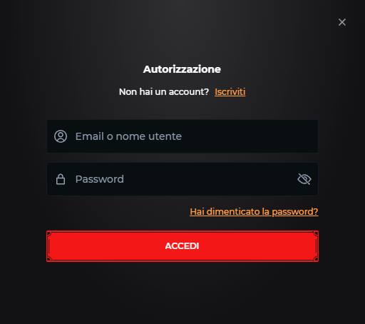 Accesso al casinò Windetta