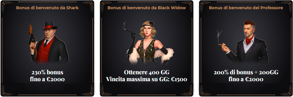 bonus di benvenuto al casinò Windetta